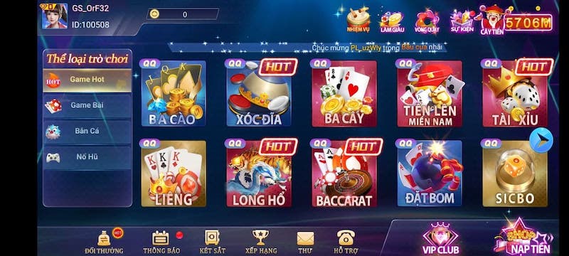 Zaloqq com - Cổng game giải trí trực tuyến số 1 hiện nay 6 Giao diện zaloqq com chân thật