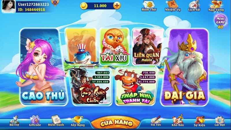 Bắn Cá 5 Sao - Đẳng Cấp Bậc Thầy Đổi Thưởng Uy Tín 5 Mini game hấp dẫn