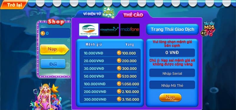 Cá Xèng - Cổng game đổi thưởng hot hit nhất trên thị trường 2024 2 Hướng dẫn bước nạp tiền Cá xèng