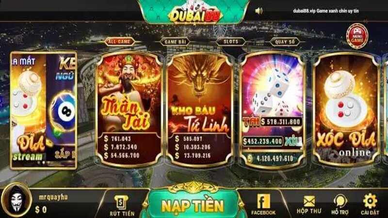 Dubai88 - Sân chơi đổi thưởng phong phú mà người chơi nên thử 2 Game slot rất đa dạng tại dubai88