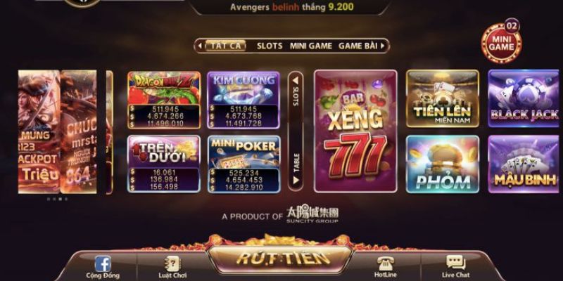 Funbank club - Những điểm nổi bật của sảnh game đỉnh cao nhất 2 Các trò chơi tại funbank