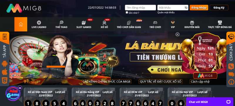 Mig8vn Com - Sảnh gam hấp dẫn nhất thị trường Châu Á 2 Kho game phong phú chỉ có tại mig8vn com