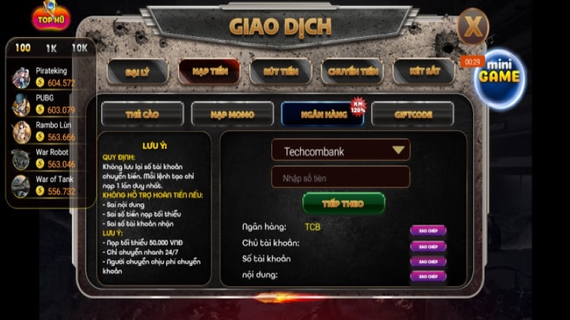 Tin68 me - Cổng game đổi thưởng hấp dẫn mới được ra mắt 6 Hướng dẫn rút tiền tin68 me