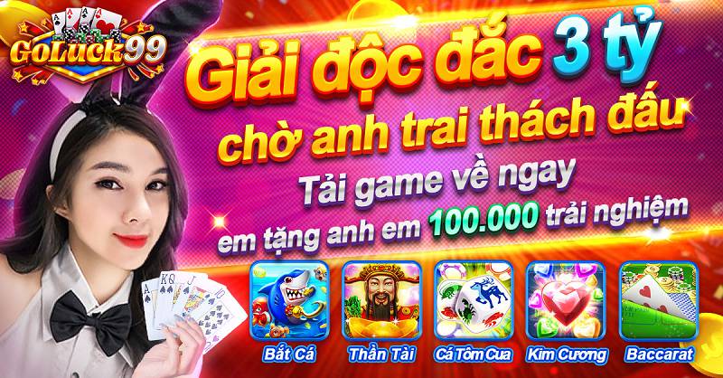Goluck99 - Cổng game bài đổi thưởng hot nhất năm 2024 1 Cổng game goluck99 này đảm bảo sẽ là sự lựa chọn số 1
