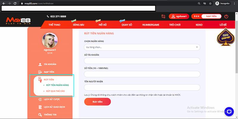 May88 win - Thiên Đường Giải Trí Cá Cược Đỉnh Cao Cho Anh Em 6 Cách thức rút tiền May88 win cực dễ dàng