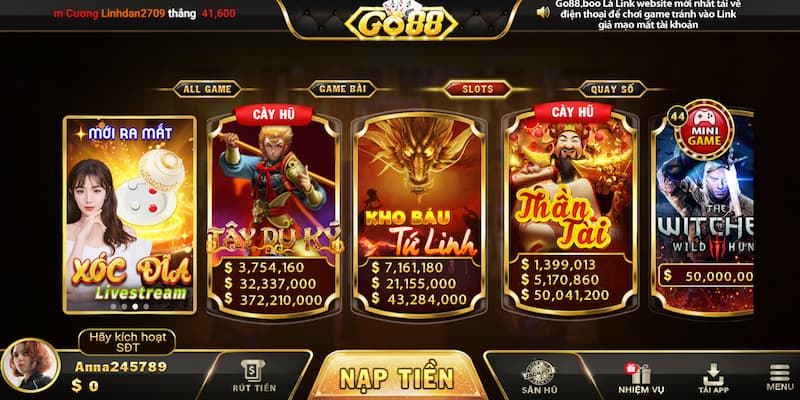 Go88 - Cổng game đổi thưởng hàng đầu tại thị trường Việt Nam 2 Game bài đổi thưởng hấp dẫn tại Go88