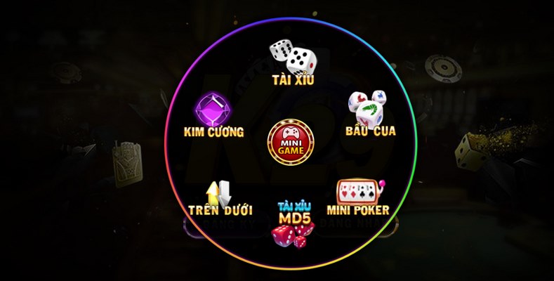 K29 - Sân chơi cá cược xanh chín đình đám nhất hiện nay 2 Hệ thống trò chơi hấp dẫn