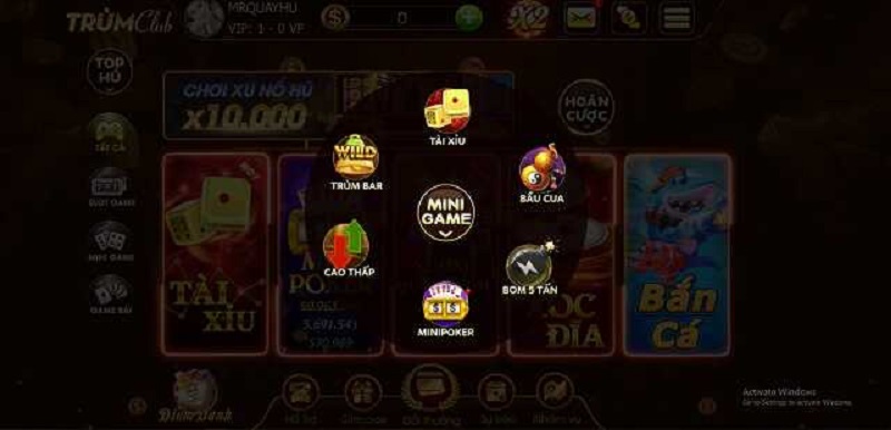 Trumclub vin - Thiên đường cá cược game đổi thưởng 3 Những trò chơi có tại Trumclub vin