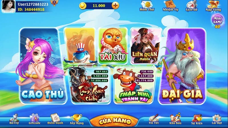 Vuagiaitri Win - Cổng Game Bắn Cá Đổi Thưởng Siêu Hot 6 Những trò chơi có mặt tại cổng game vuagiaitri win