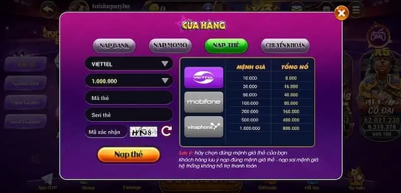 Boa club - Thông tin về cổng game uy tín nhất thị trường 4 Hướng dẫn các bước nạp tiền đơn giản tại Boa club