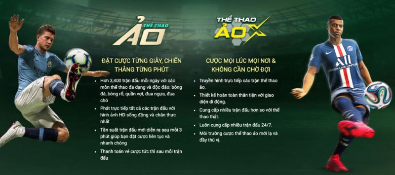 Cá cược bóng đá ảo tỷ lệ ăn cược cực cao  