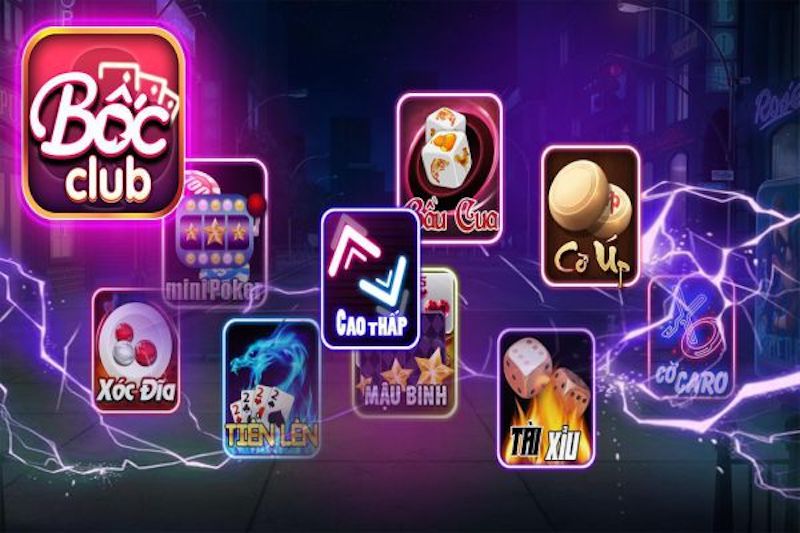 Boc club - Cổng game nổ hũ đẳng cấp, uy tín hàng đầu Châu Á 2 Những trò chơi mà Boc club đang cung cấp
