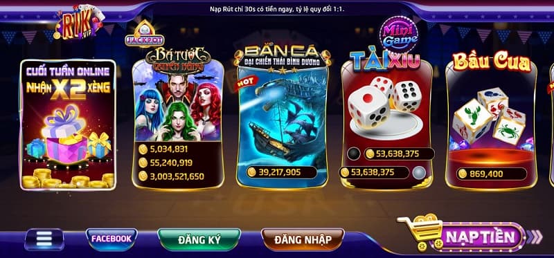 Rikvip - Cổng game đổi thưởng xanh chín nhất năm 2024 3 Slot game, nổ hũ tại Rikvip