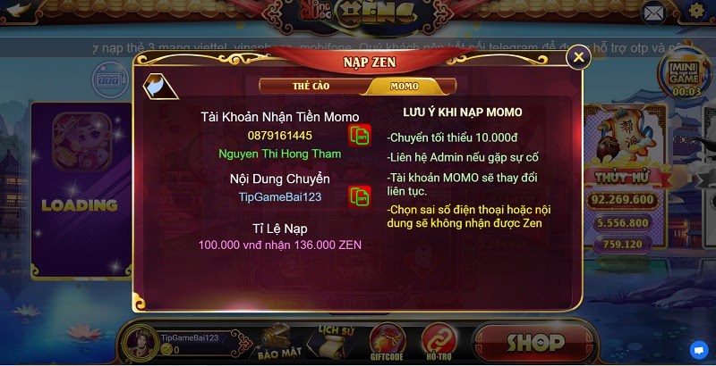 Vuongquocxeng - Sảnh game nổ hũ đỉnh cao và thưởng siêu khủng 4 Nạp tiền vào Vuongquocxeng với 2 phương thức phổ biến