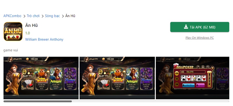 Anhu win - Sân chơi nổ hũ đỉnh cao với tỷ lệ thắng lớn 8 Tải game Anhu win về máy tính