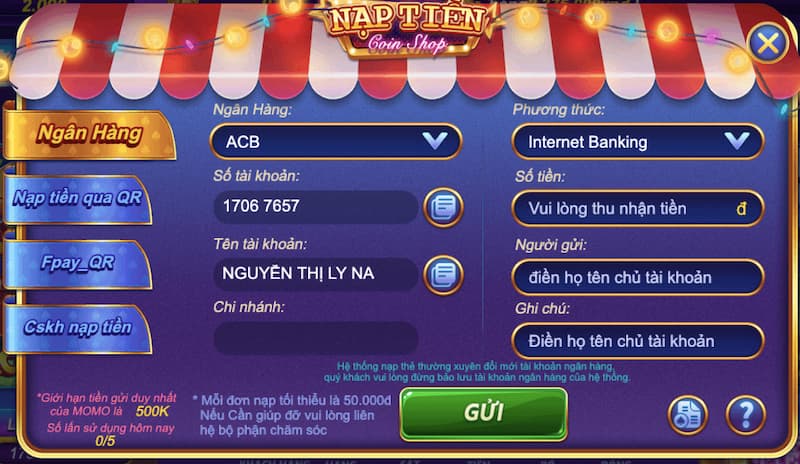 V99 Win - Sân chơi đổi thưởng hot nhất năm 2024 3 Hướng dẫn cách nạp tiền vào V99 win