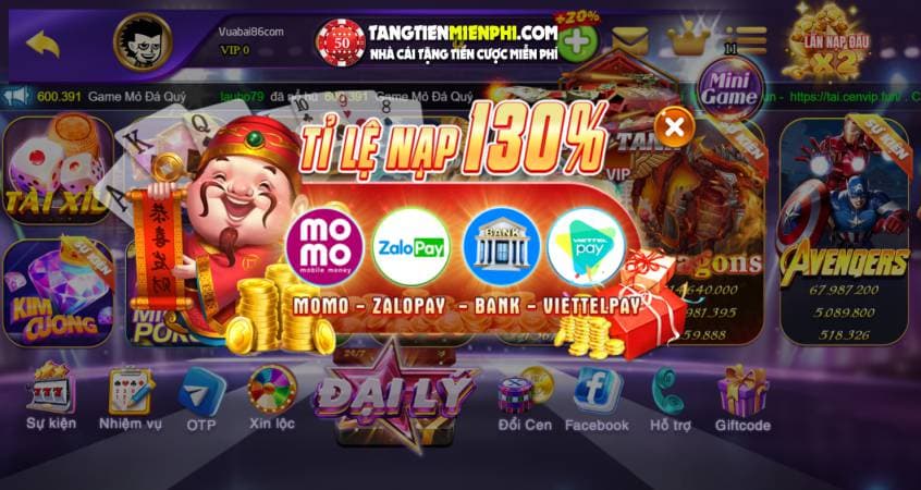 Cenvip - Cổng game quốc tế nổ hũ siêu hot hiện nay 8 Những khuyến mãi siêu đỉnh