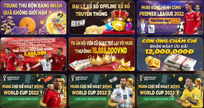 Mu88 - Cổng game đổi thưởng online uy tín minh bạch 5 Tổng hợp các khuyến mãi Mu88