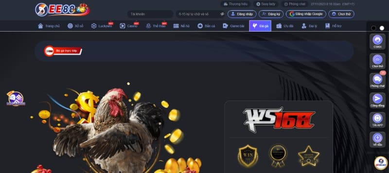 EE88 - Đánh giá chi tiết nhà cái uy tín hàng đầu Việt Nam 3 Đá gà với những trận đấu đầy kịch tính tại EE88