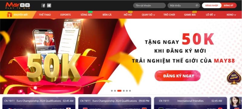 May88 - Sân chơi quy tụ thương hiệu giải trí đình đám 1 May88 sân chơi cá cược đổi thưởng đỉnh cao